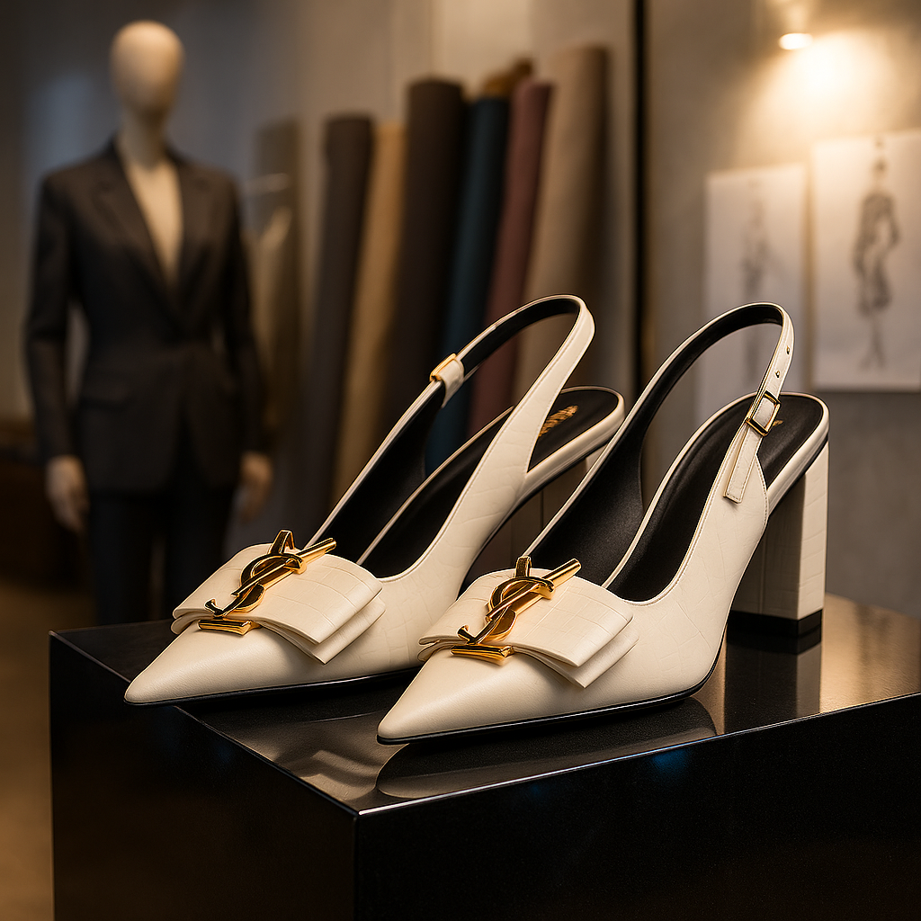 YSL Elegance Slingback Heels