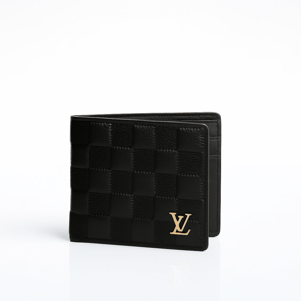 Louis Vuitton Black Leather Wallet