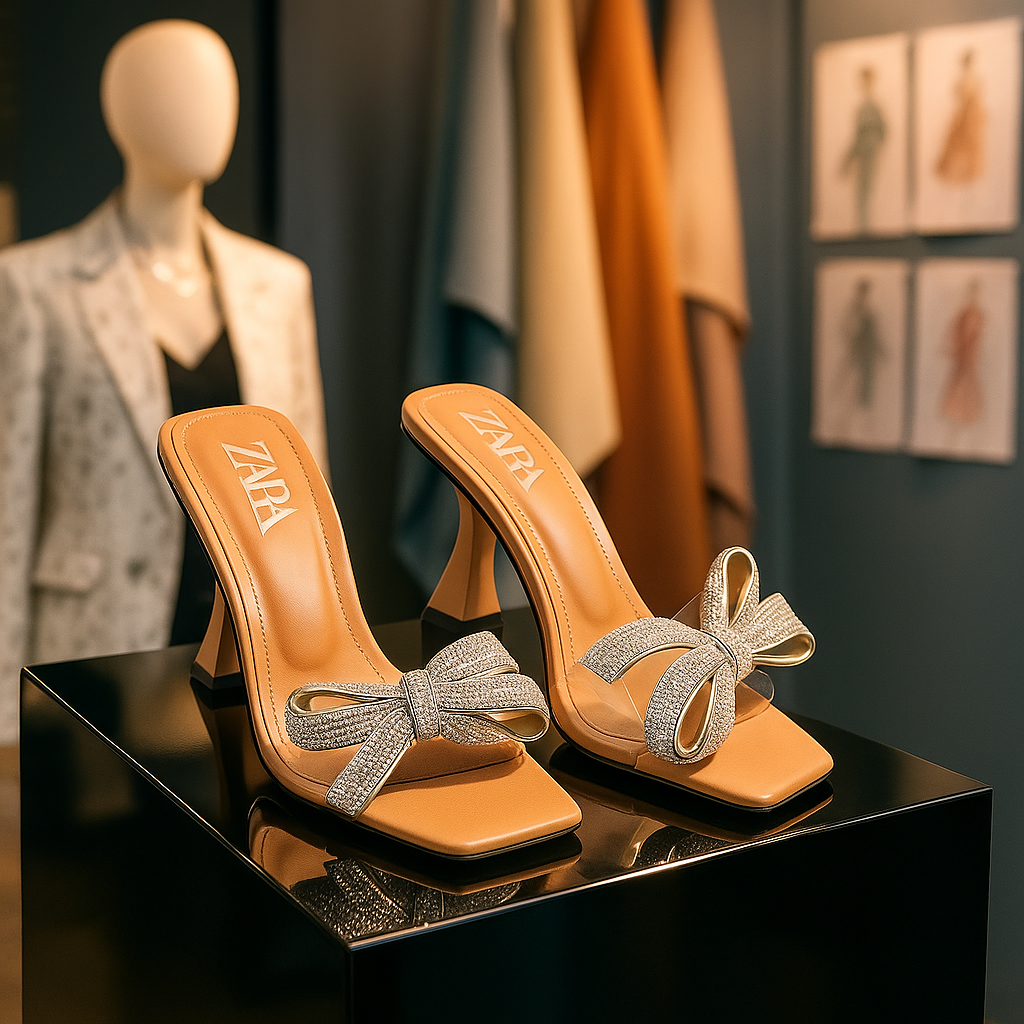 Zara Elegant Bow Heels