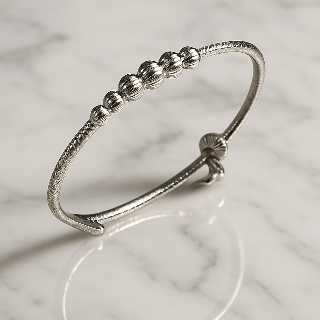 Silver Bracelet with Beads