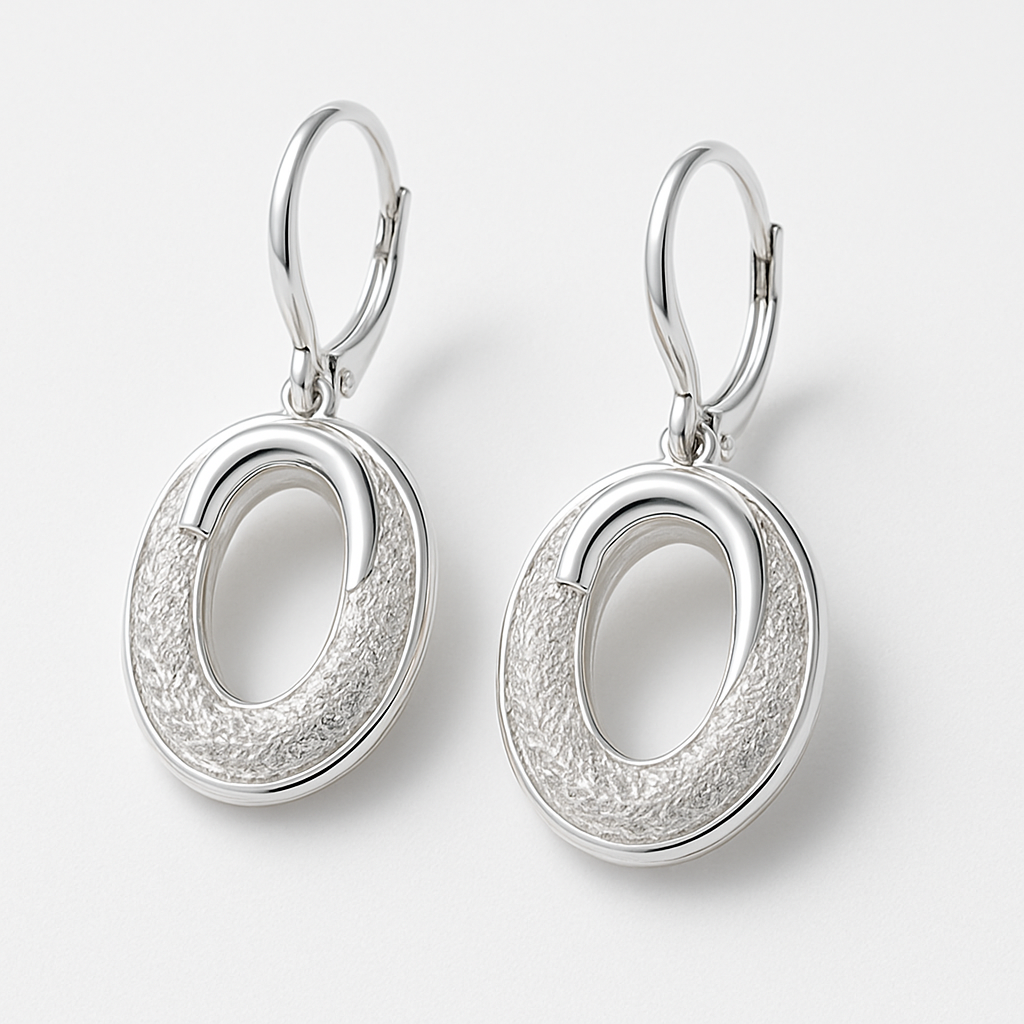 Elegant Oval Earrings