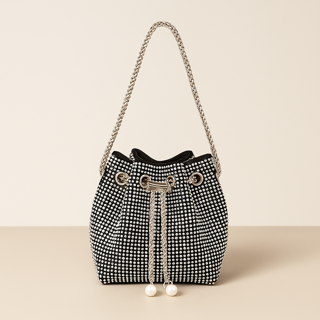 Glam Pearl Luxe Bucket Bag