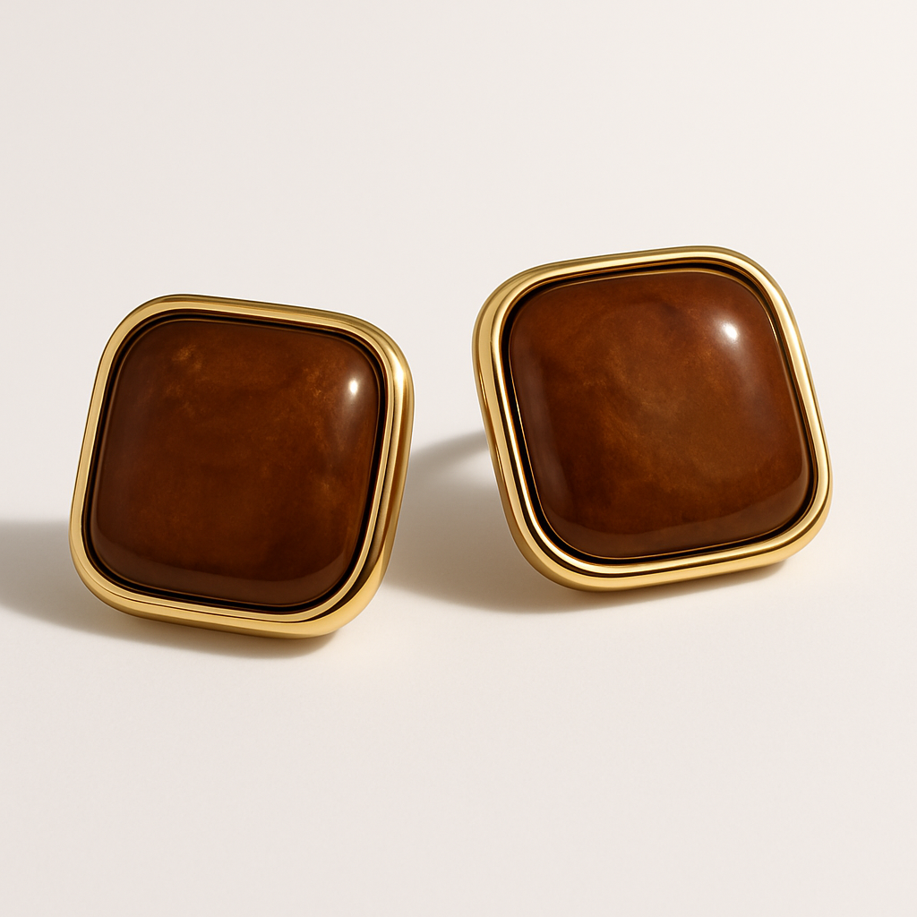 Elegant Square Ear Studs