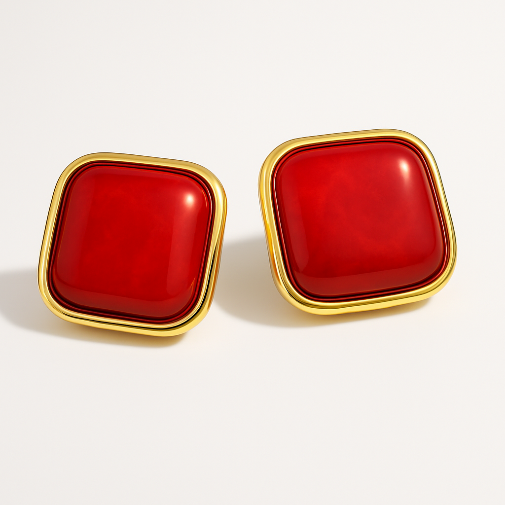 Elegant Square Ear Studs
