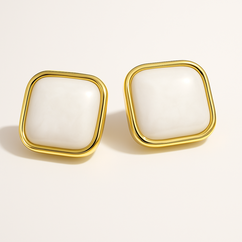 Elegant Square Ear Studs