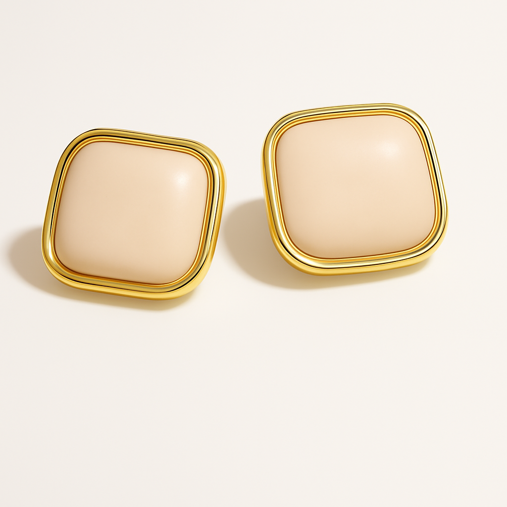 Elegant Square Ear Studs