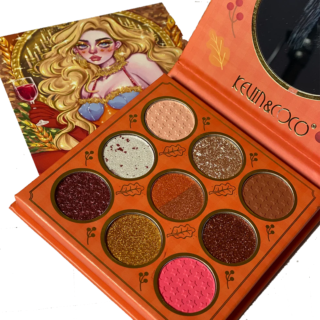 Kevin & Coco 9 Color Face Palate (Orange)