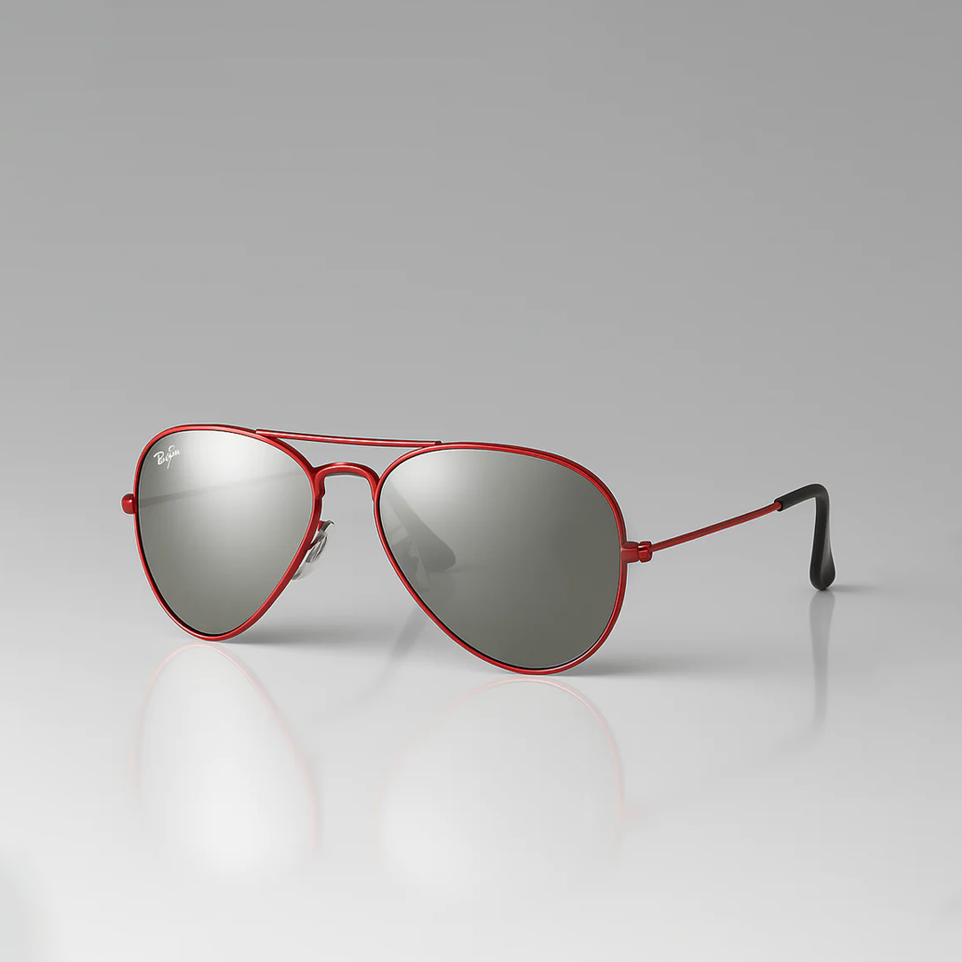 Crimson Sky Aviator Sunglasses
