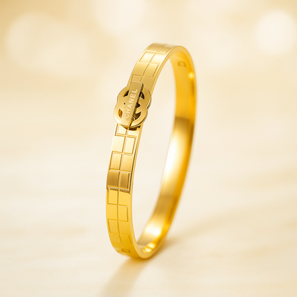 Chanel Golden Grid Luxe Bangle
