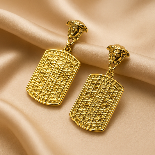 Versace Medusa Icon Drop Earrings