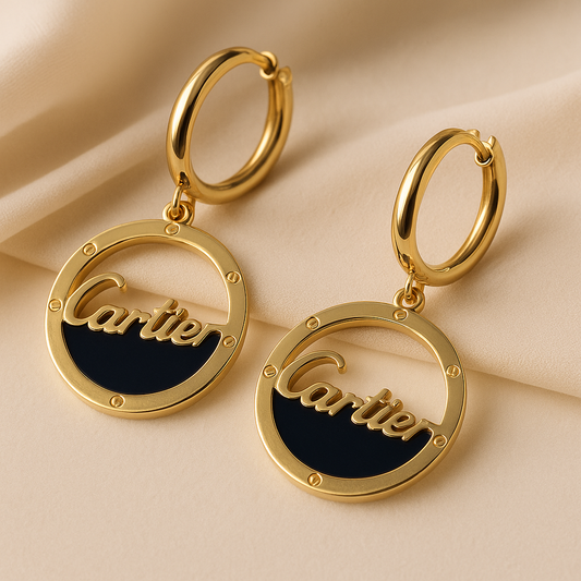 Cartier Signature Charm Hoop Earrings