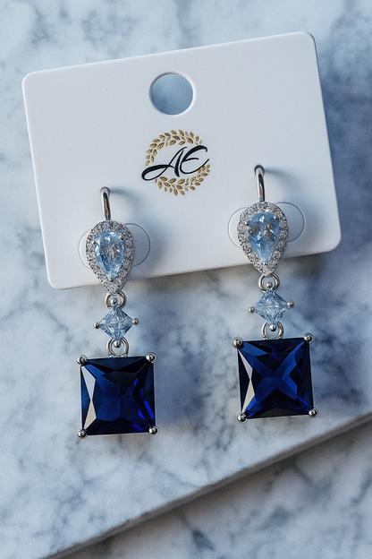 Azure Elegance Dangle Earrings
