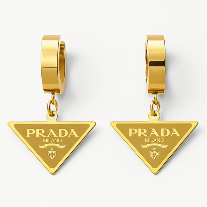 Prada Triad Luxe Drop Earrings