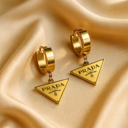 Prada Triad Luxe Drop Earrings