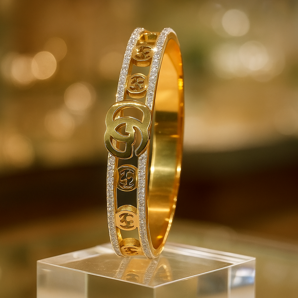 Gucci Golden Grace Crystal Bangle
