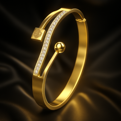 Versace Aurora Luxe Gold Bangle