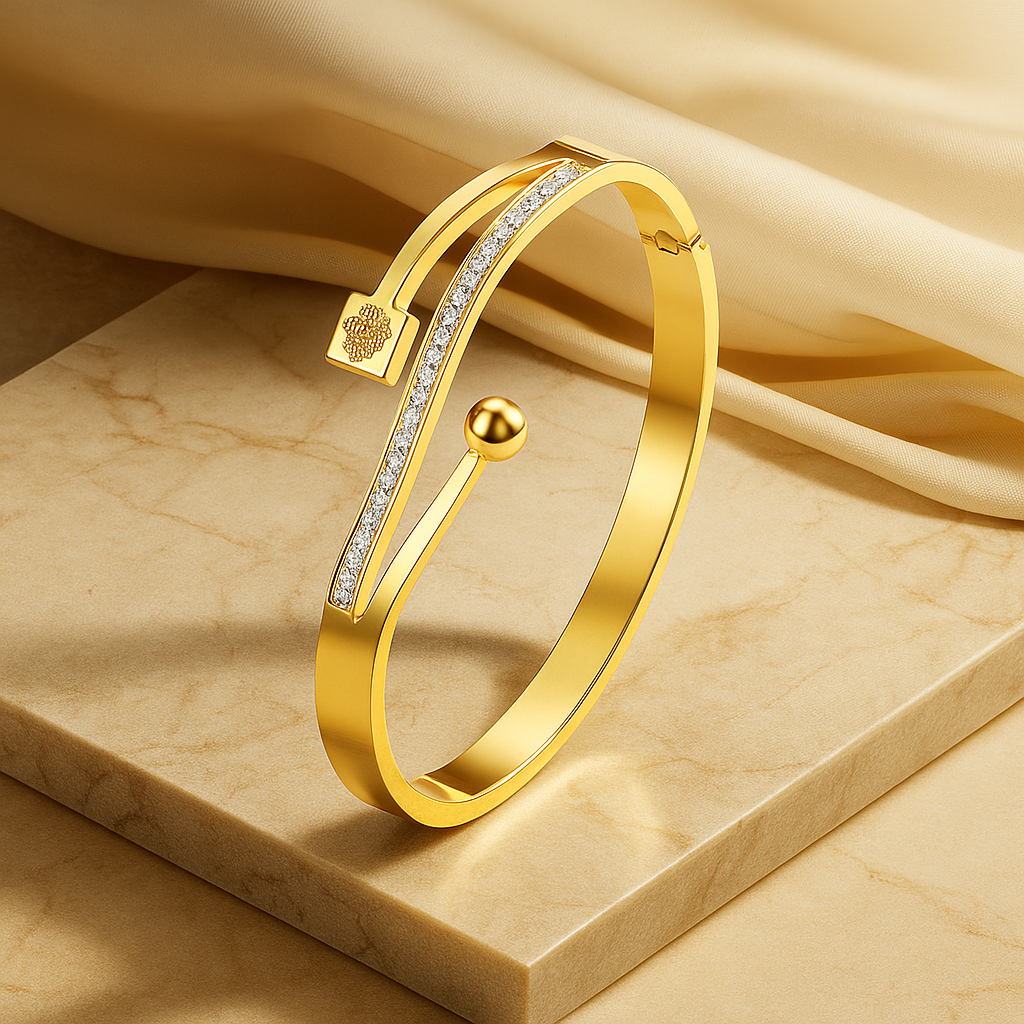 Versace Aurora Luxe Gold Bangle