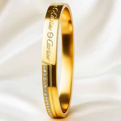 Cartier Diamond Gold Bracelet