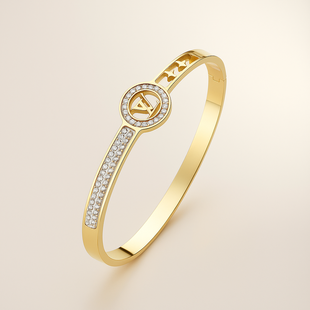 Aurora Glow Stainless Steel Bangle