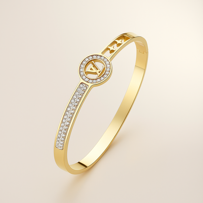 Aurora Glow Stainless Steel Bangle