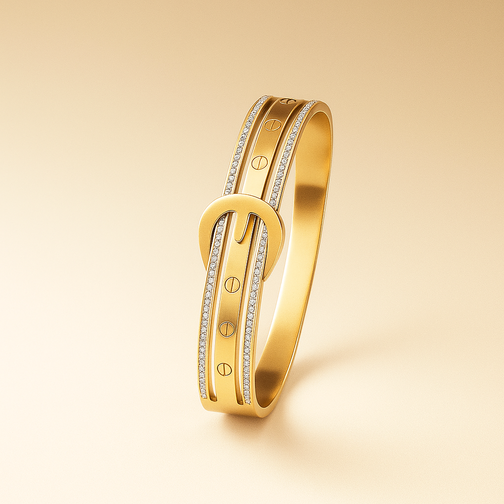 Aurum Luxe Buckle Cuff
