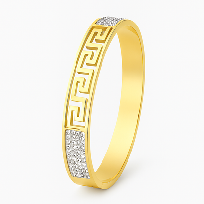 Celestia Gold Crystal Bangle