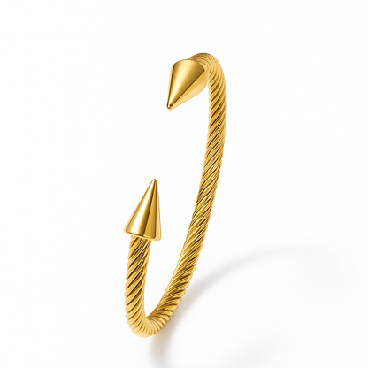 Aurum Twist Spike Cuff
