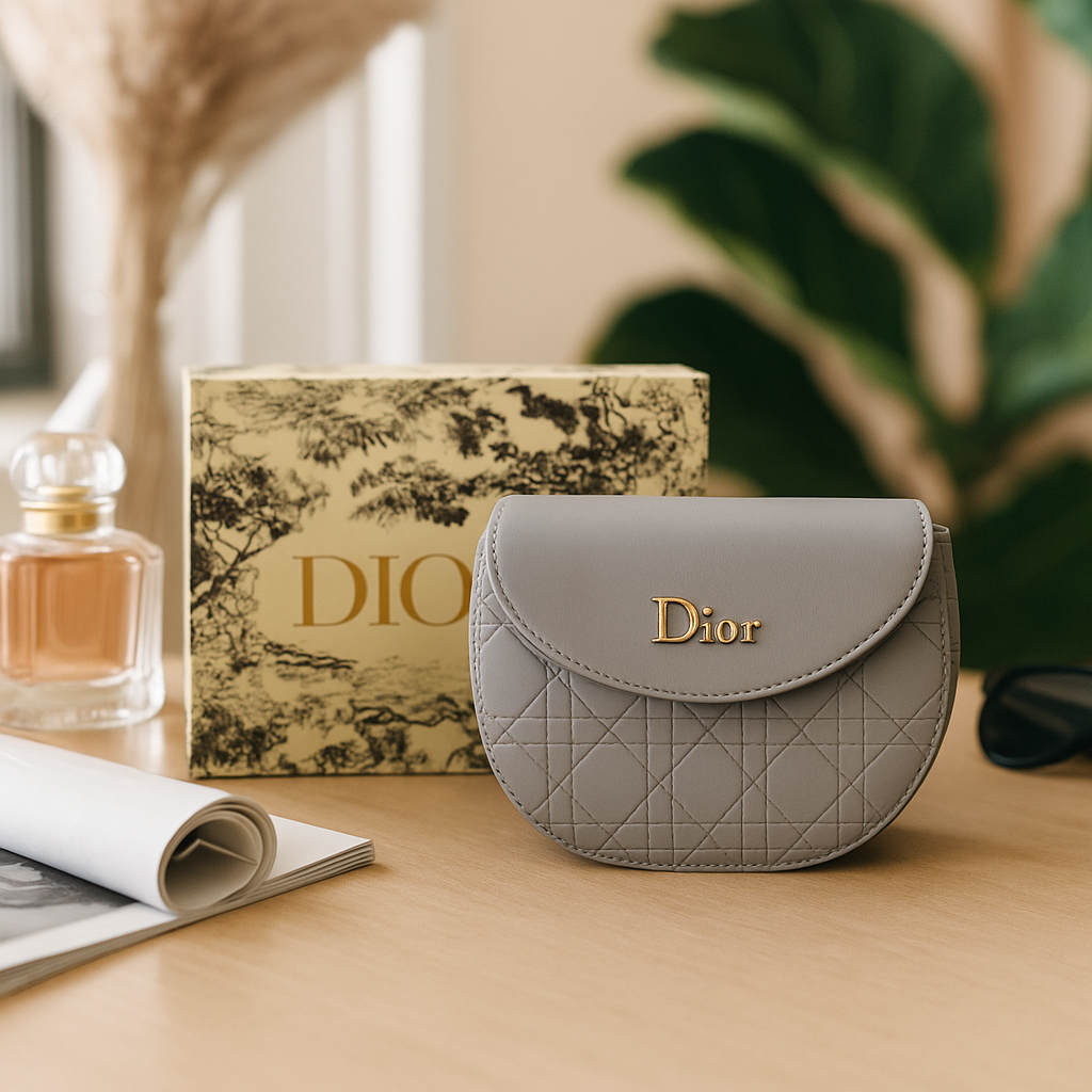 Dior Chic Crossbody Bag - Grey
