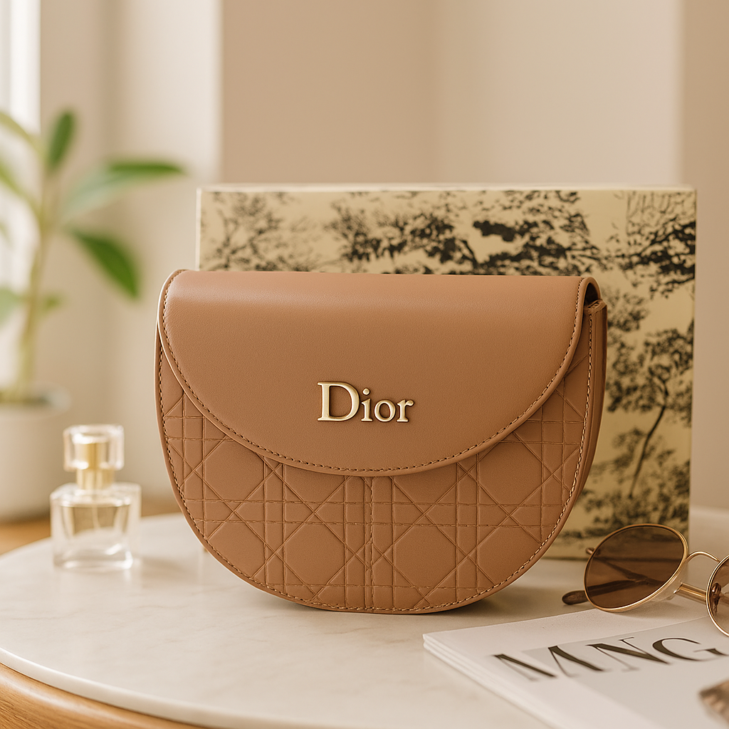 Dior Chic Crossbody Bag - Light Brown