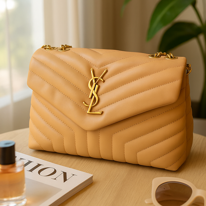 YSL Luxe Chain Quilted Shoulder Bag