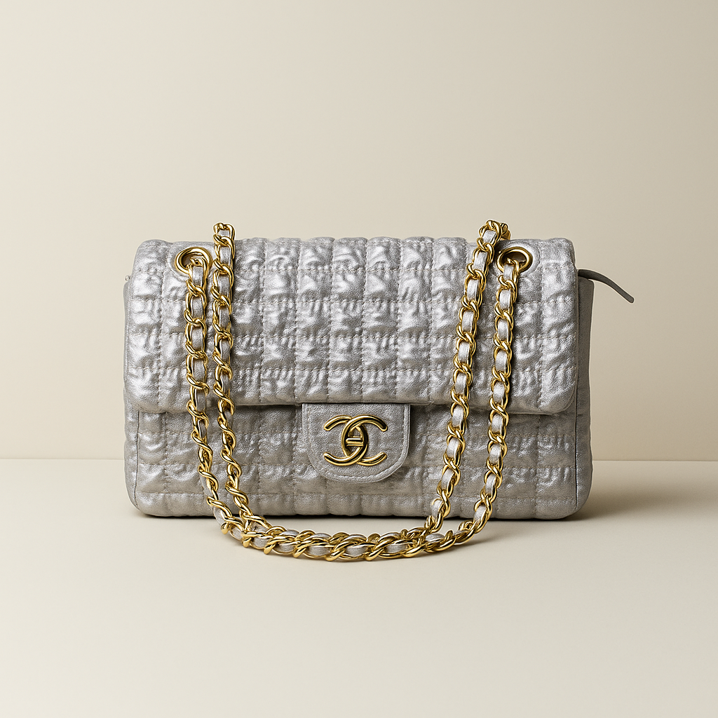 Chanel Metro Chic Sling Bag - Silver