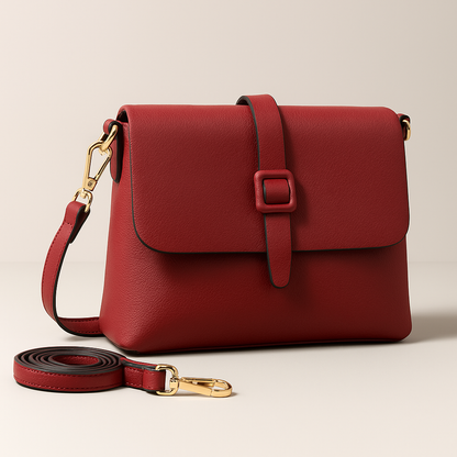 Urban Sleek Shoulder Bag - Red