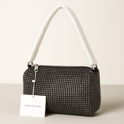 Alexander Wang Luxe Gleam Shoulder Bag - Black