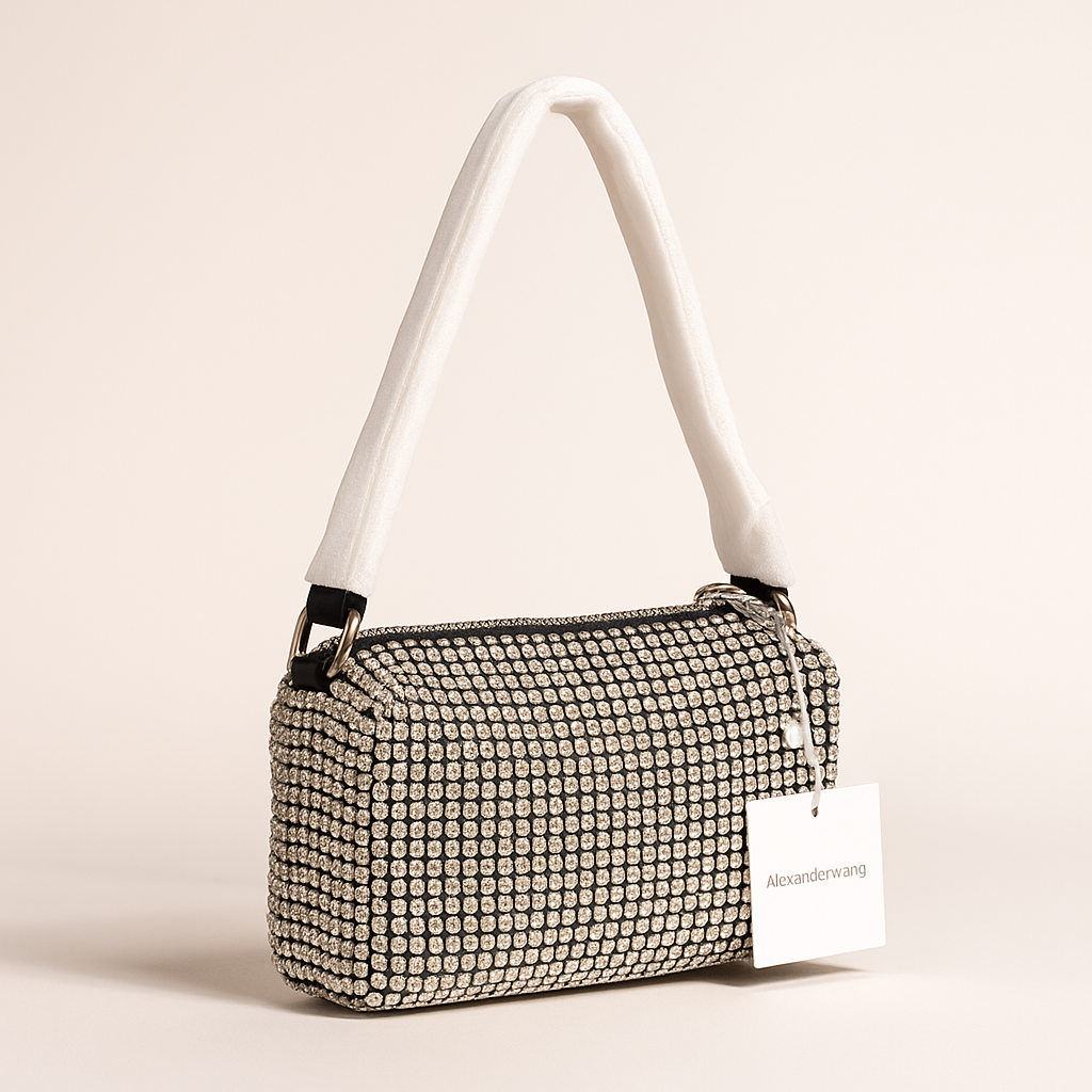 Alexander Wang Luxe Gleam Shoulder Bag - Silver