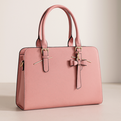 Viva Mode Signature Tote Set - Pink