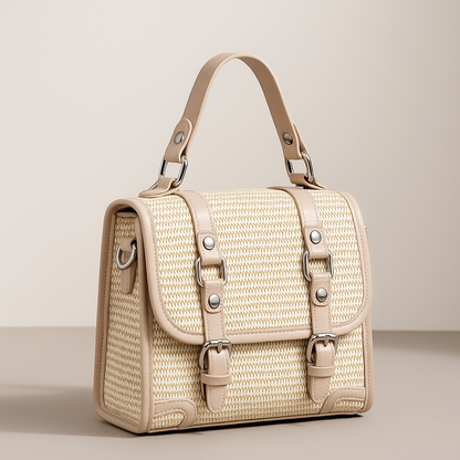 Elegance Flex Convertible Satchel - Beige