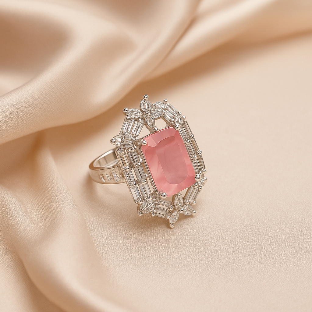 Blushing Elegance Ring Pink