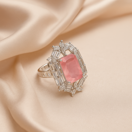 Blushing Elegance Ring Pink