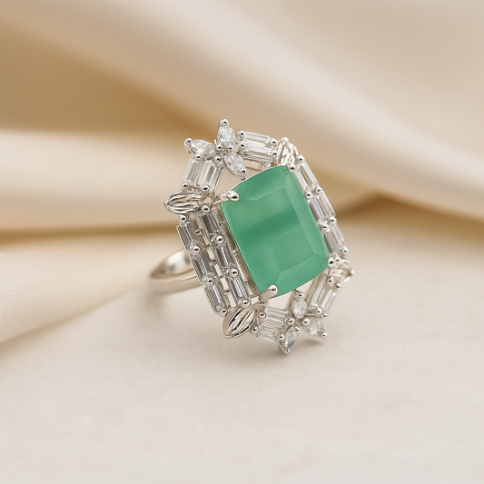 Blushing Elegance Ring C-Green