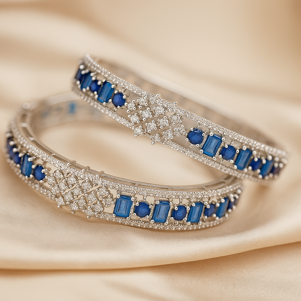 Sapphire Splendor Bangles