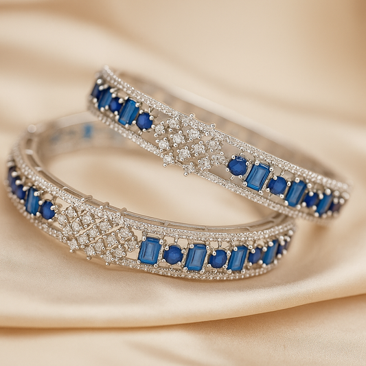 Sapphire Splendor Bangles