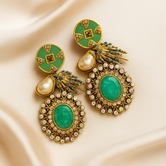 Emerald Elegance Earrings