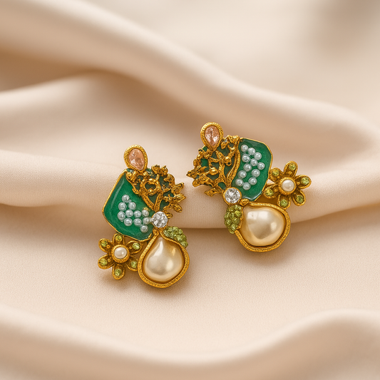 Emerald Elegance Earrings
