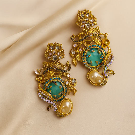 Emerald Elegance Earrings