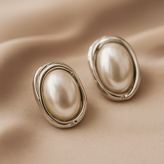 Elegance Pearl Stud Earrings