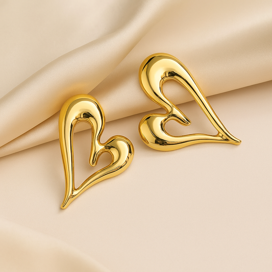 Elegant Heartbeat Earrings
