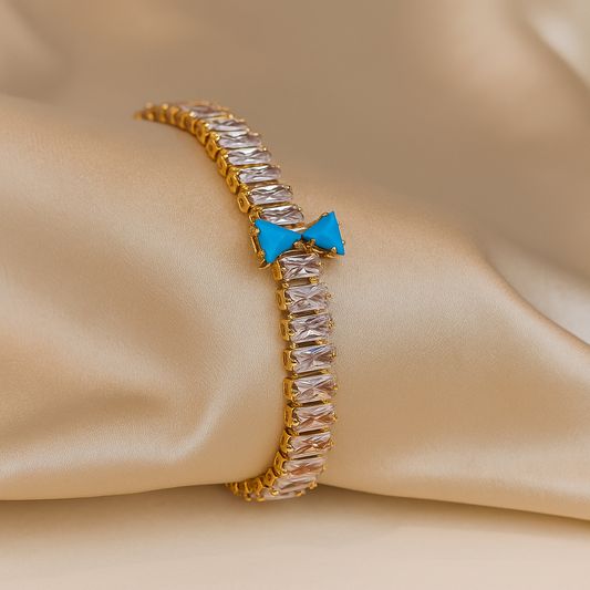Turquoise Bow Elegance Bracelet