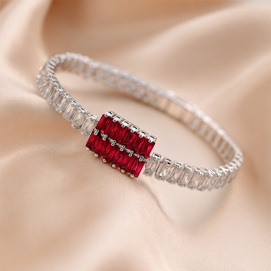 Ruby Elegance Bangle