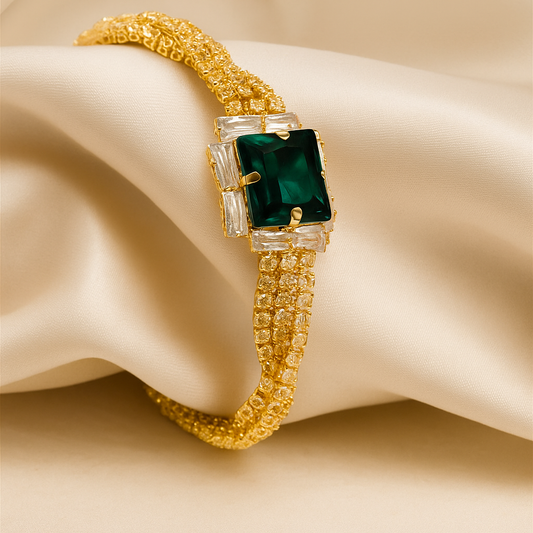 Emerald Elegance Bangle
