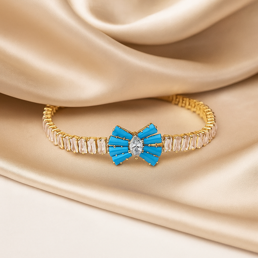 Turquoise Bow Elegance Bracelet